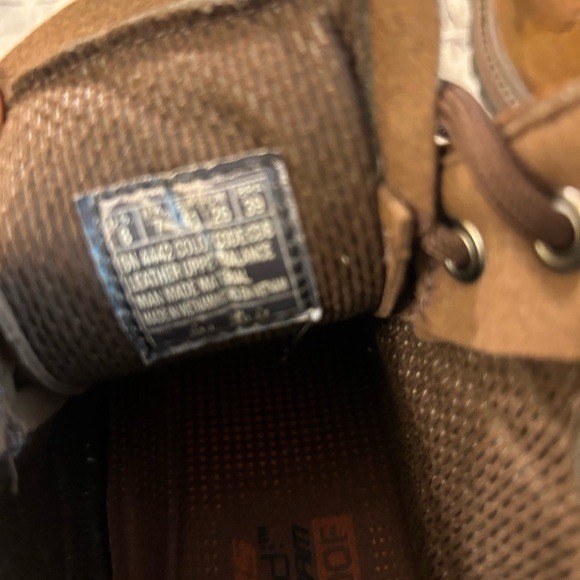 SKECHERS BROWN LEATHER AIR-COOLED MEMORY FOAM WATERPROOF WORK BOOTS MENS SIZE 8 - Picture 11 of 14